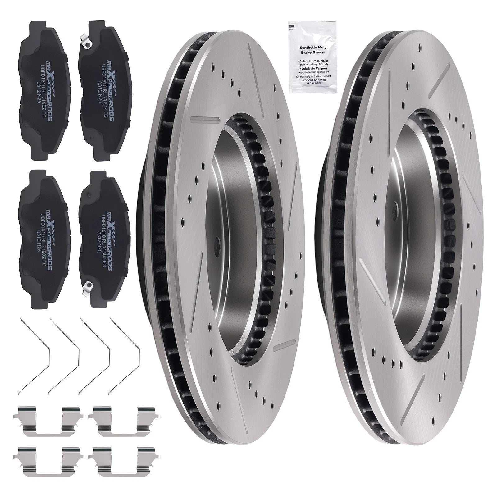 Front Brake Rotors and Pads Set for Honda Civic (2012–2015) S31601 D1578