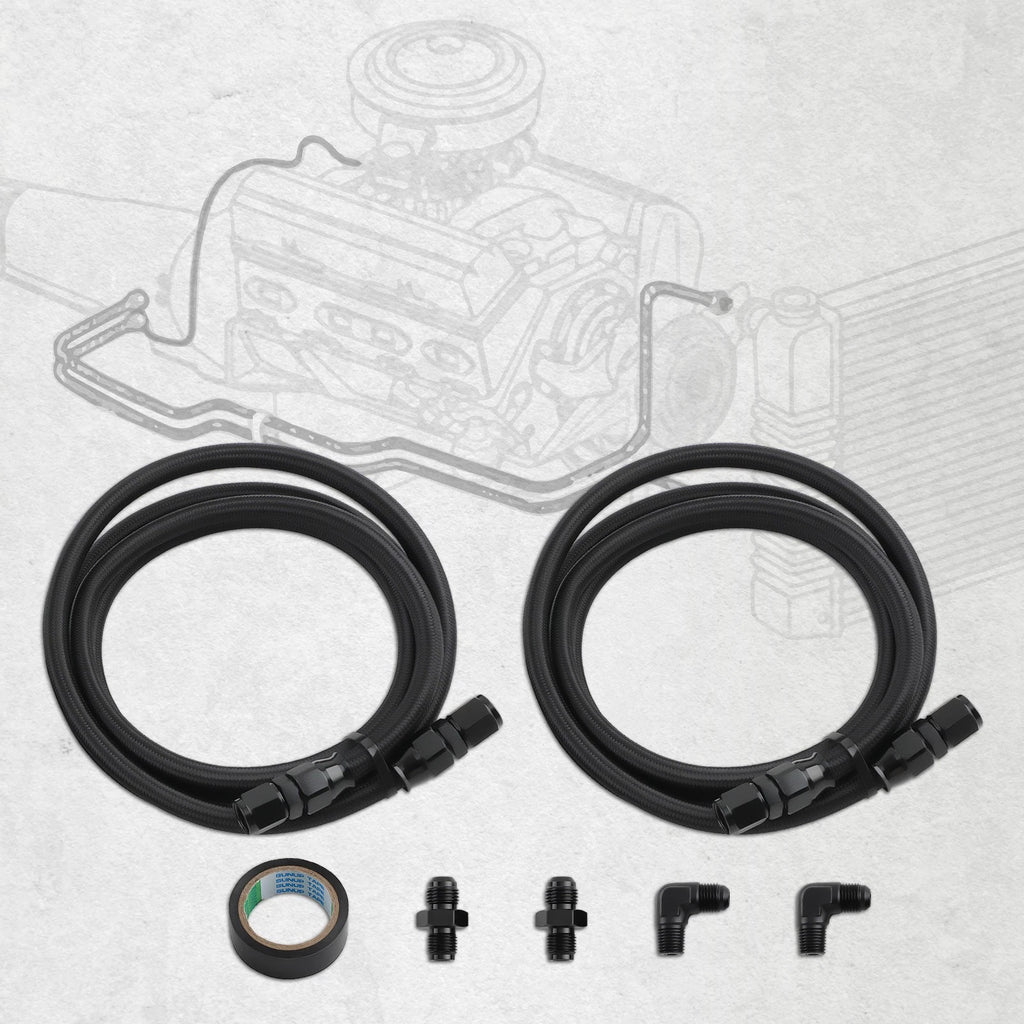Cooler Hose Line Kit for GM 4L60E 4L65E 700R4 TH350 TH400 (1982–2002)