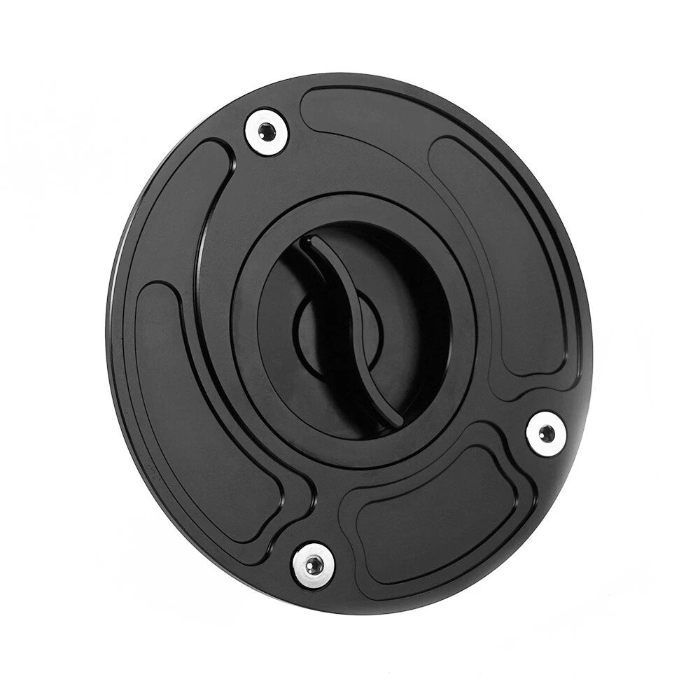CNC Black Fuel Gas Cap for Suzuki SFV GSF SV650 GSX-R600/750/1000 GSX650F/1300R (2003–2023)