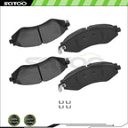 4X Front Ceramic Disc Brake Pads for Chevrolet Aveo5 (2006–2011) Optra (2004–2007)