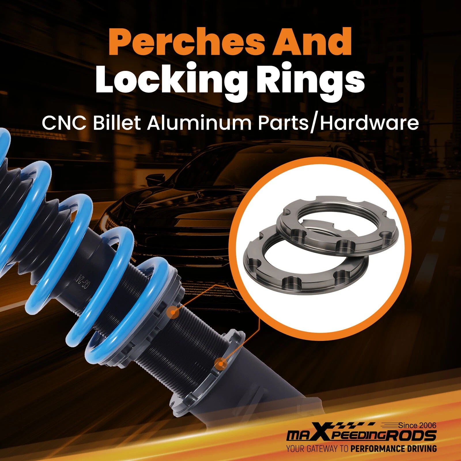MaXpeedingrods T6 Coilovers Suspension Kit for Mitsubishi Mirage (1997–2001)