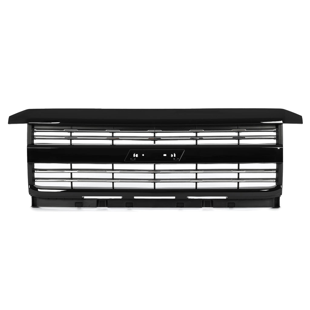 Factory Style Grille for Silverado 2500 HD 3500 HD (2015-2019) Black Painted