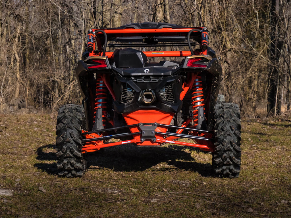 SuperATV Tubed Rear Lower Radius Arms for Can-Am Maverick X3 (2017–2023) - Red