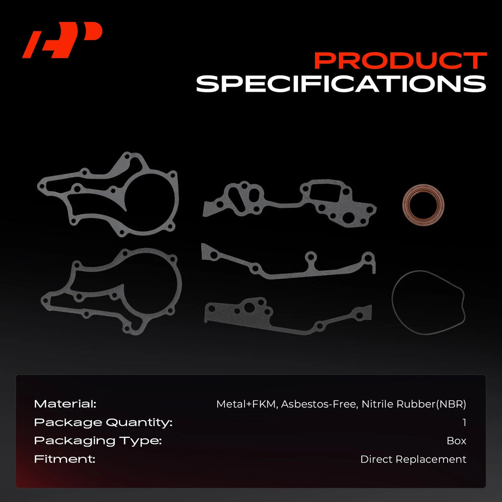Engine Timing Cover Gasket Set for Toyota 4Runner & Celica (1984-1984)
