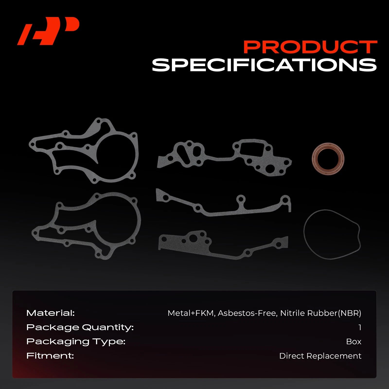 Engine Timing Cover Gasket Set for Toyota 4Runner & Celica (1984-1984)