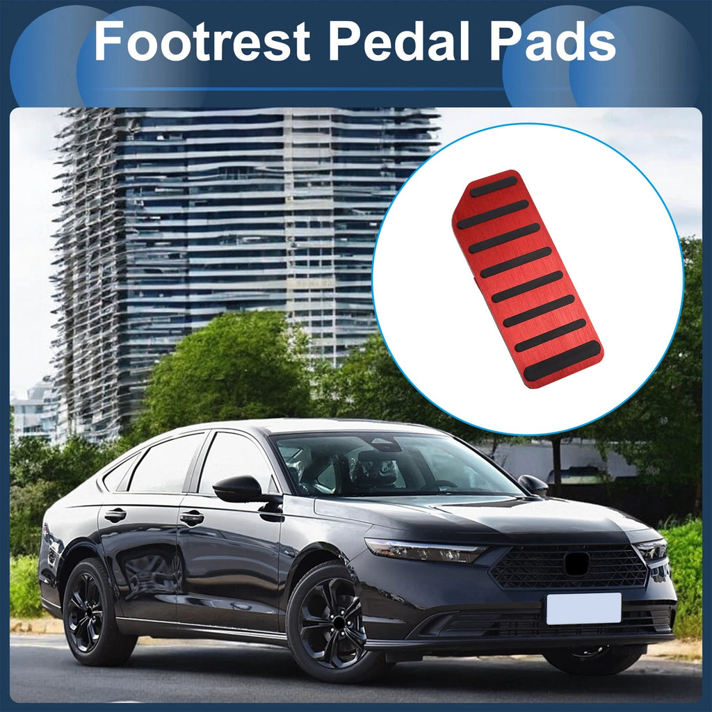 Footrest Pedal Pad Cover for Honda Accord (2018–2023) - Red
