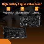 Valve Cover Set w/Gaskets for Ford F150, Navigator 3.5L Turbo (2017–2022)