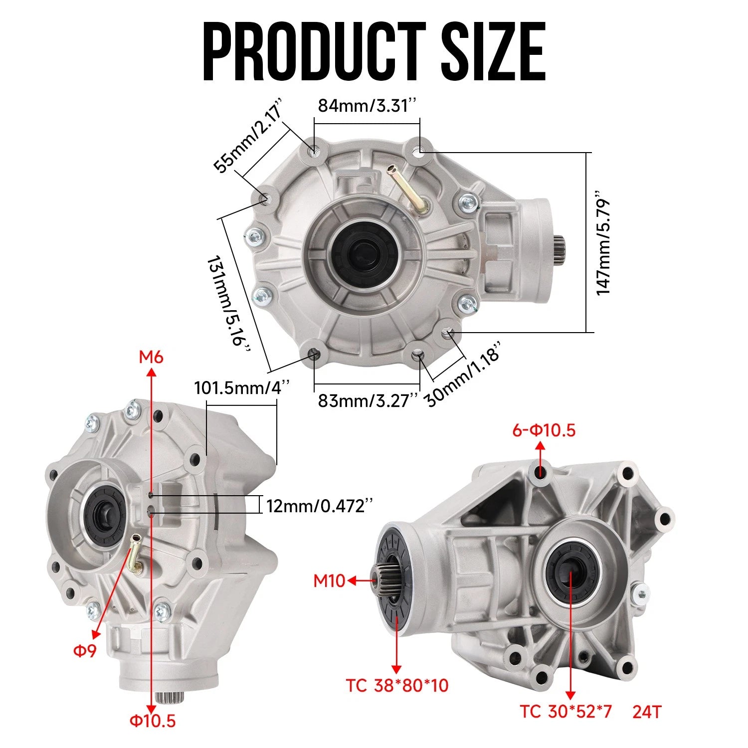 Rear Differential for Can-Am Outlander 1000 (705502546, 705502178)