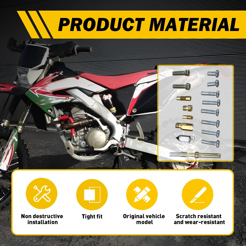 Rebuild Carburetor Kit for Honda CRF250X CRF250R CRF450R CRF450X (2002–2014)