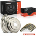 Brake Drums + Ceramic Brake Shoes for Chevrolet Malibu (2004–2007)