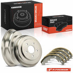 Brake Drums + Ceramic Brake Shoes for Chevrolet Malibu (2004–2007)