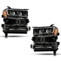 LED Headlight Set for Chevy Silverado 1500 (2019–2022) w/Halogen Signal