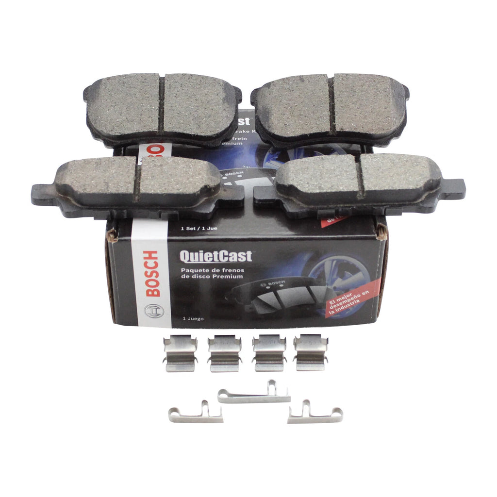 Set of 4 Bosch QuietCast Rear Ceramic Brake Pads for Sebring Caliber Patriot Lancer (2007–2010)