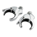 49mm Windshield Bracket Clamps for Harley Street Bob, Low Rider (2014-2025)