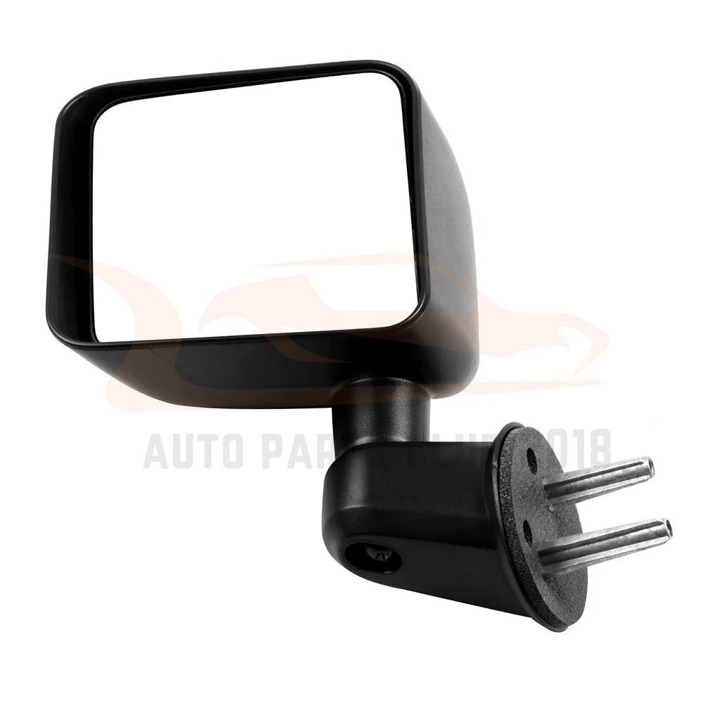 Manual Fold Side View Mirrors Cover Pair for Jeep Wrangler (2007-2017)