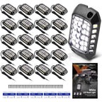 12x White LED Rock Lights for Offroad SUV