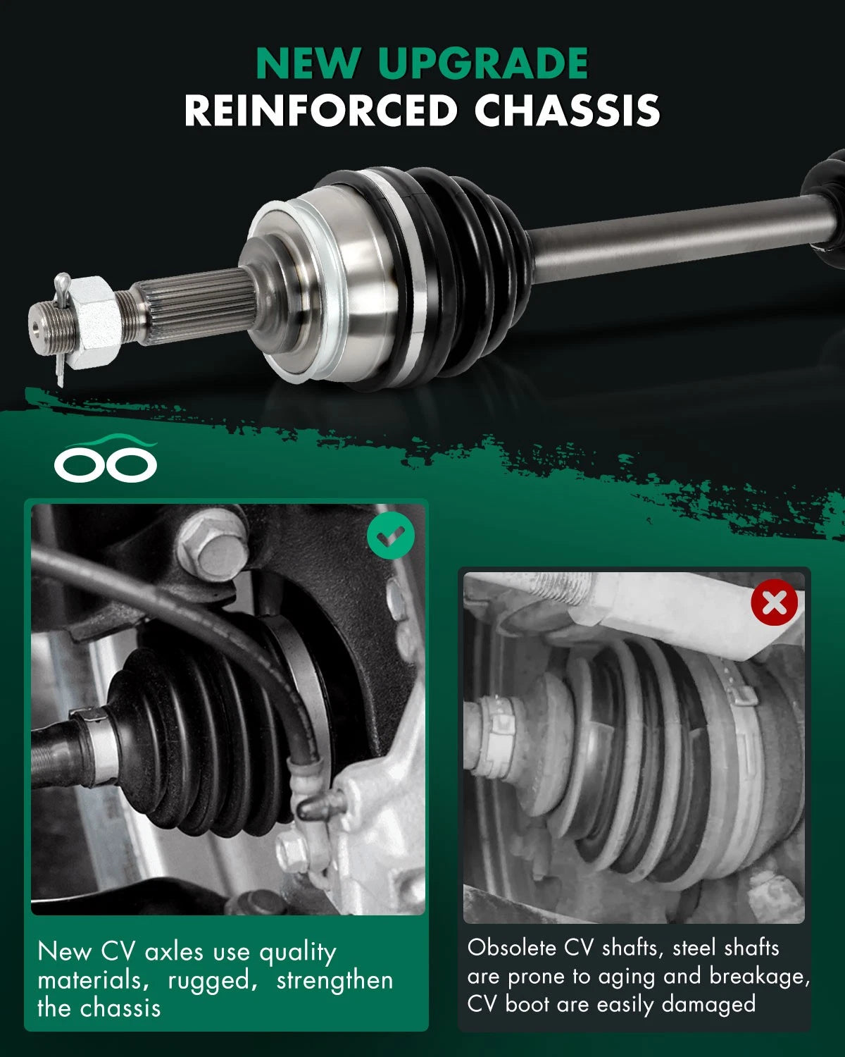 Front Left CV Axle for Nissan Quest 3.5L (2004–2006)