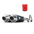 HMF Competition Dual Full Exhaust + Uni Air Filter for KFX700 (2004–2010)