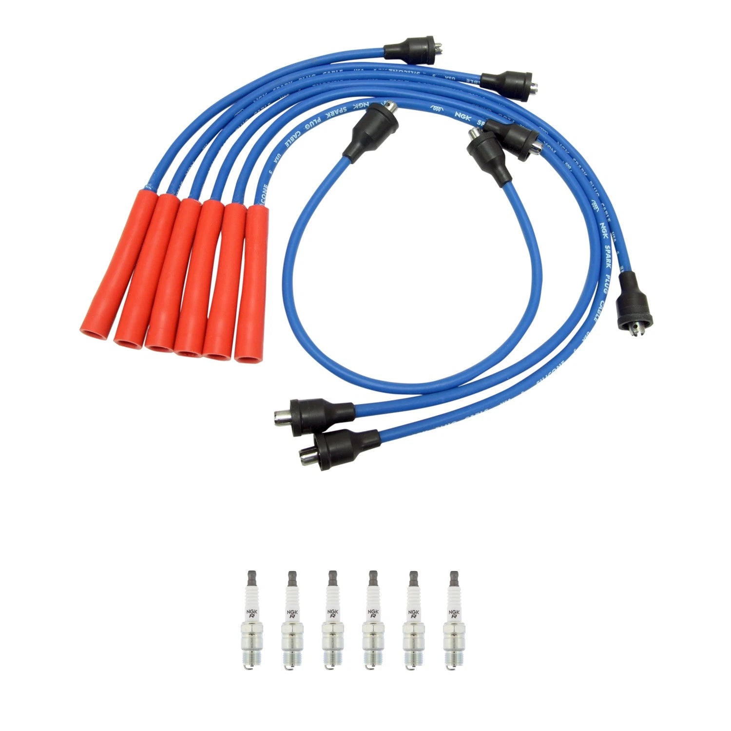 NGK Wire Set & 6 V-Power Spark Plugs for C10 C15 G10 G20 G35 Jimmy K10 P10