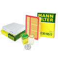 Mann Oil Air Paper Cabin Filter Service Kit for Mercedes W163 ML-Class (1998–2005)