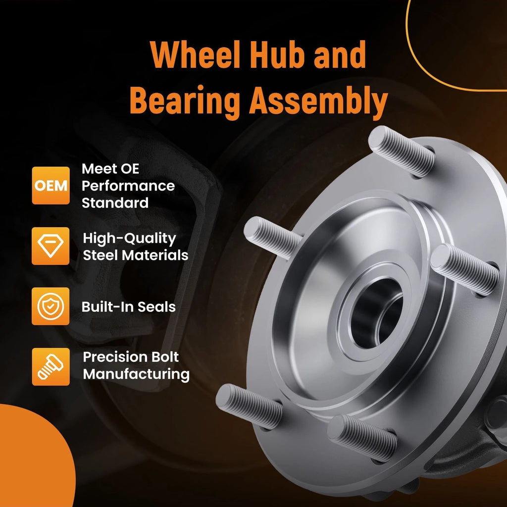 2X Front Wheel Hub Bearing Assembly for Toyota Tundra (2007–2021) 435210C010