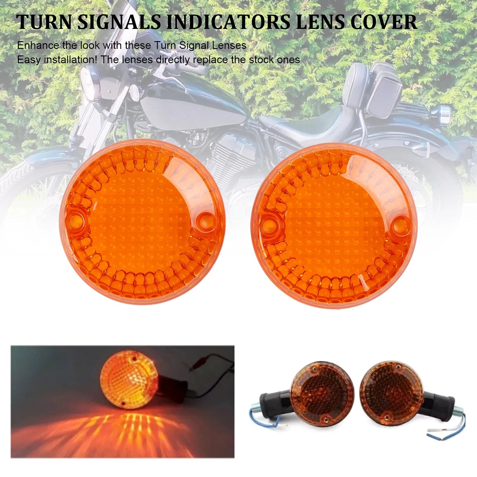 Turn Signal Lens Cover for Yamaha XVS 950 Spec Bolt (2013–Present)