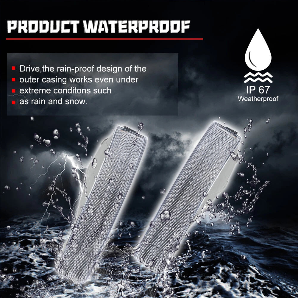 2X Clear Front Inner Turn Signal Light Housing for Honda Prelude (1992–1996)