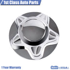 Set of 4 Chrome Wheel Center Hub Caps for Ford F150 (1997–2002)