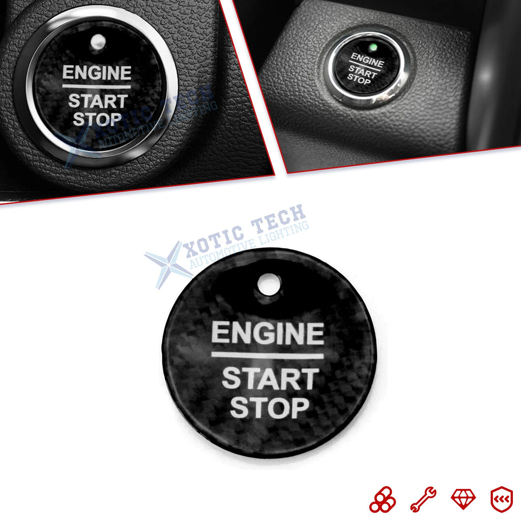 Ignition Push Start Button Decor Cover for Ford F-150 Raptor (2017–2020)