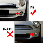 Left Black Front Fog Light Cover for Mini Cooper R55 R56 R57 (2007-2011)