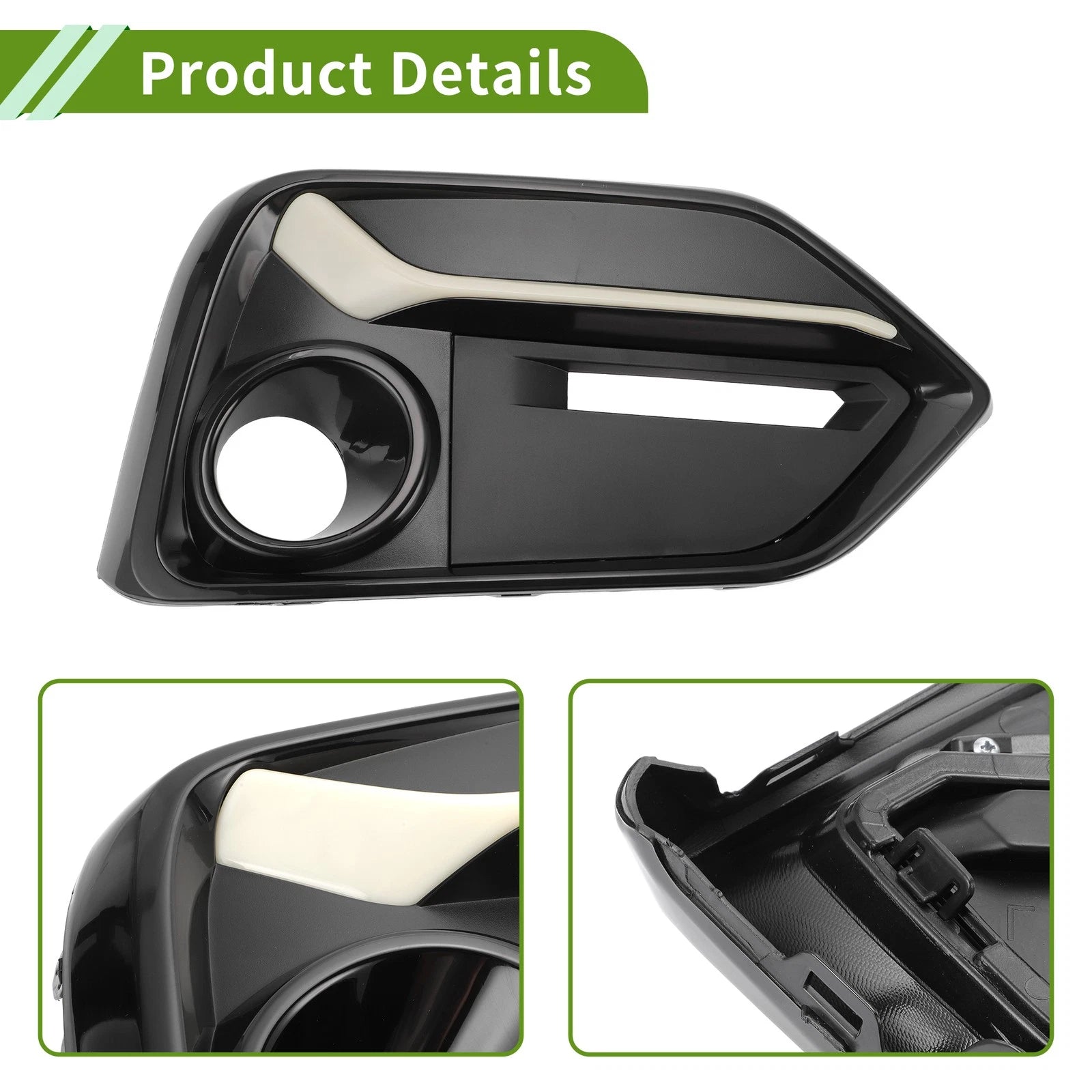 1pc Fog Light Grill for Honda Civic Hatchback (No. 71113TGGA50ZB)