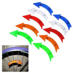 Set of 4 Yellow Bike Reflectors for Universal Use (No Tools Required)
