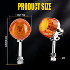 Turn Signal Light Pair for Universal Motorcycle (12V, M10)