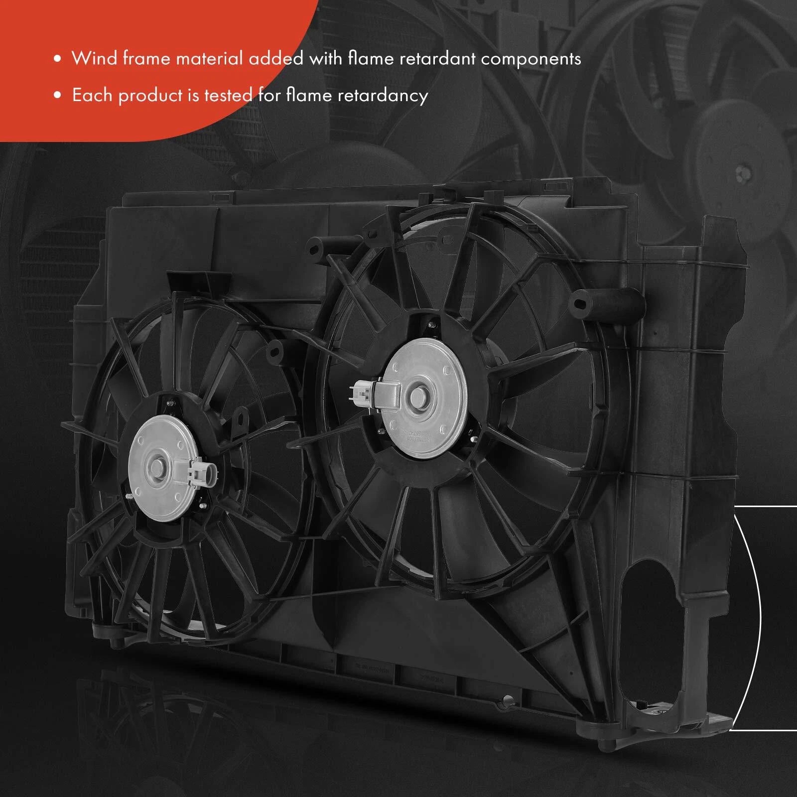 Dual Cooling Fan Assembly with Shroud for Toyota RAV4 (2013–2019)