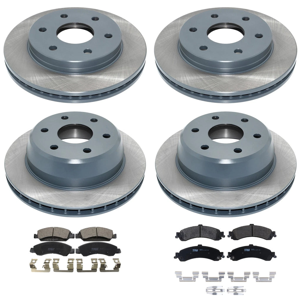 Disc Brake Rotors & TRW Metallic Pads Kit for Sierra 1500 AWD (2014–2020)