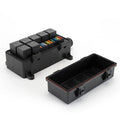 9-Way Fuse Relay Box with 5-Pin 40A Relays & Fuses for Car, Truck, Boat
