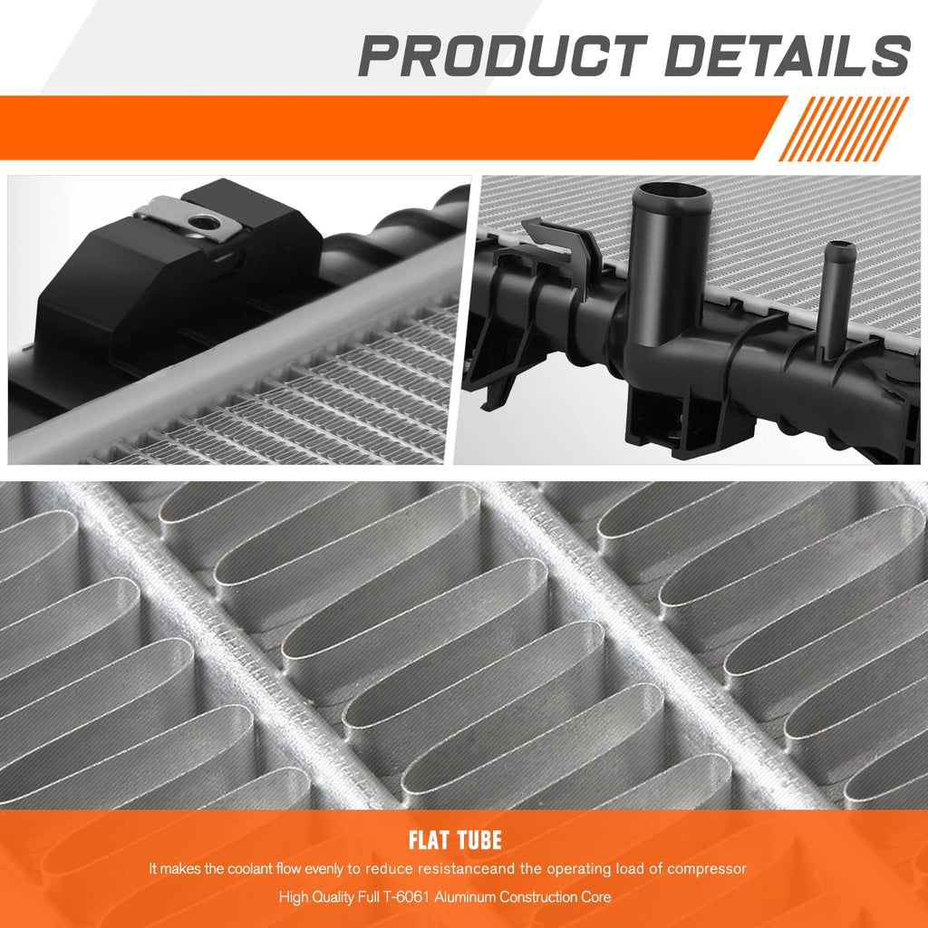 3-Row Aluminum Cooling Radiator for Jeep Wrangler JK (2007–2018)
