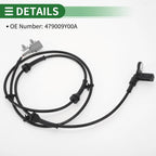 ABS Wheel Speed Sensor No. 479009Y00A for Nissan Teana I (2003–2008) Rear Right
