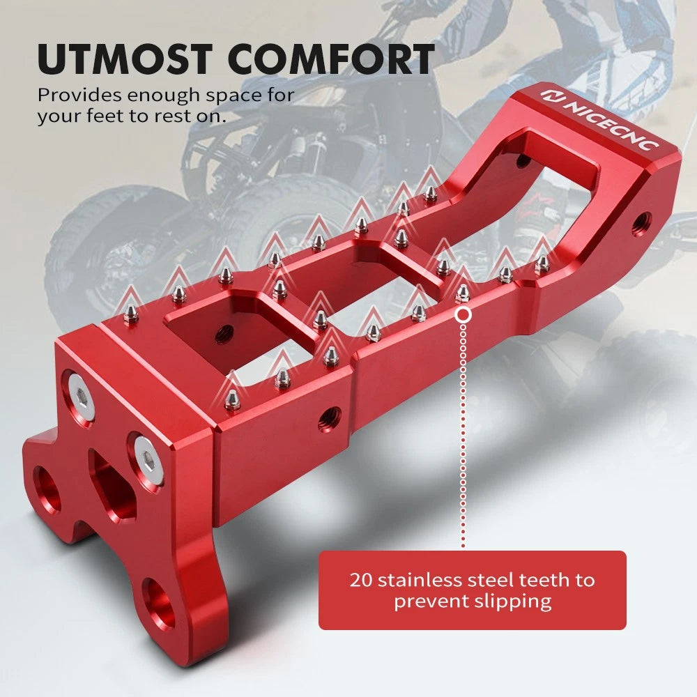 Footpegs for Yamaha YFZ450R (2009–2025) Red