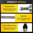Set of 2 CV Axles for Chevrolet Sonic (2012–2017)