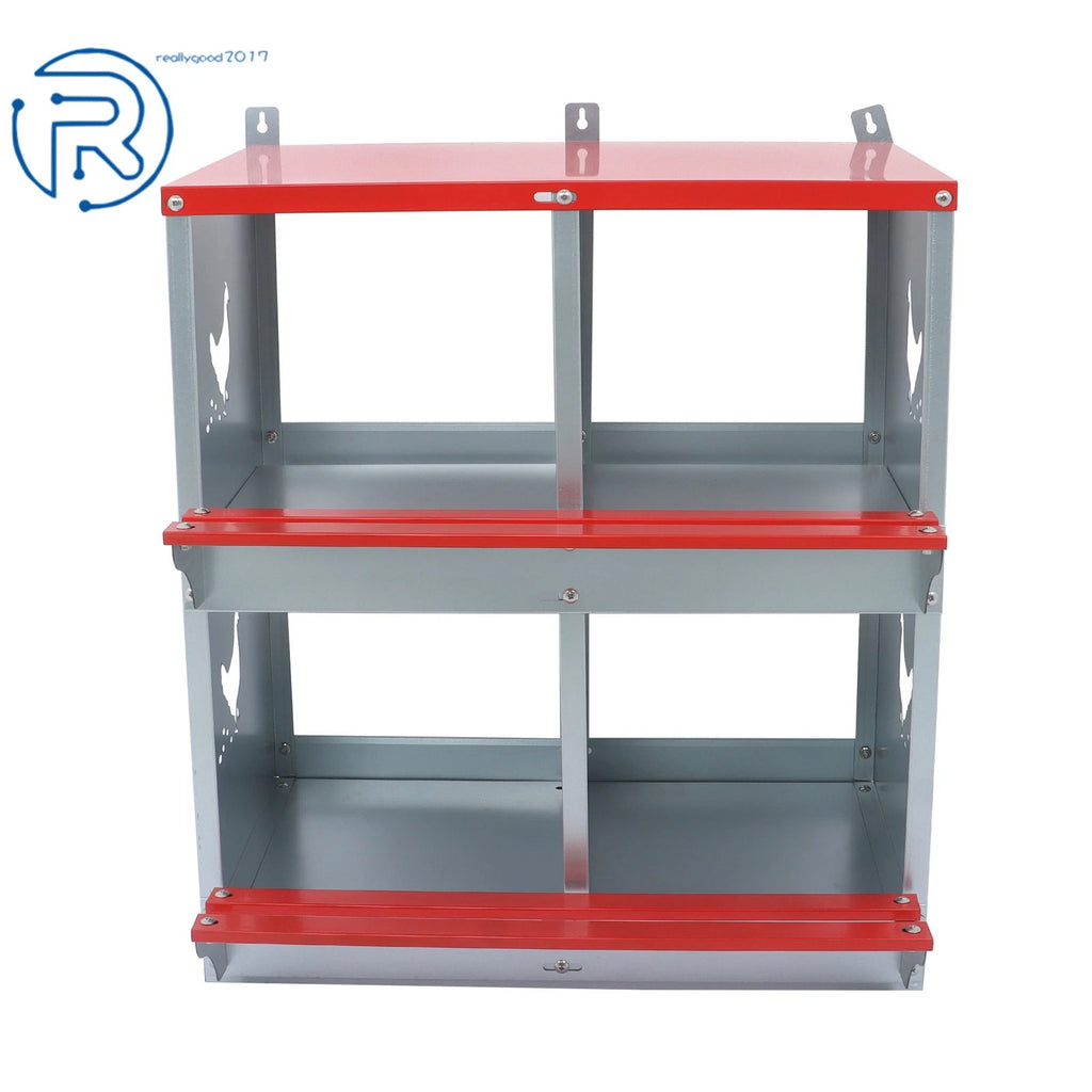 4 Compartment Metal Nesting Boxes for Hens (Wall Mount)