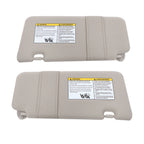 Set of 2 Gray Side Sun Visors for Nissan Versa (2007-2012) W/Mirror