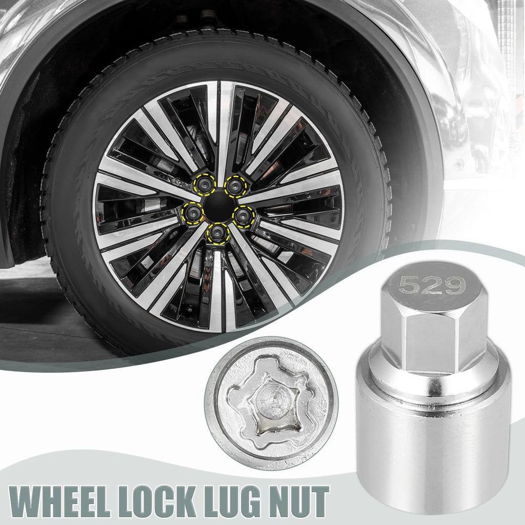 Wheel Lock Lug Nut Anti Theft Screw Removal Key for Volkswagen Phaeton (2004–2006)