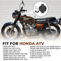 Matte Black Fuel Cap with Latch for Honda CB200 350 360 400 450 500 550 750 (1973–1978)