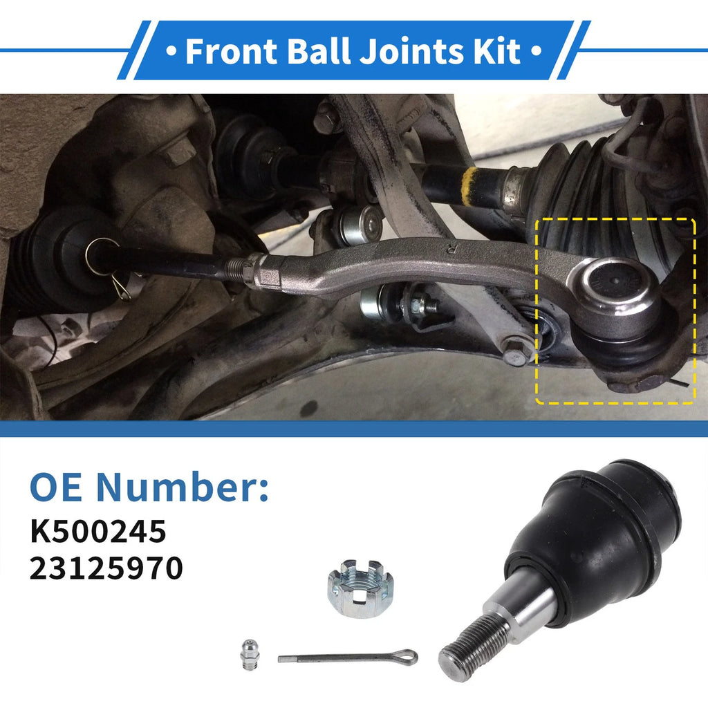 2X Front Lower Ball Joints for Chevrolet Silverado 1500 (2013–2020) K500245