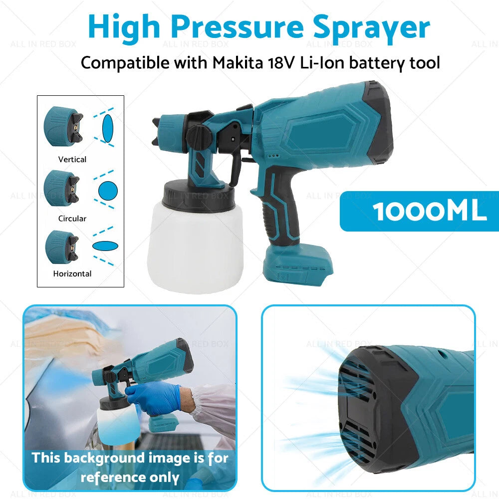 Cordless Electric Spray Gun for Makita Battery (Compatible Model)