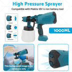 Cordless Electric Spray Gun for Makita Battery (Compatible Model)