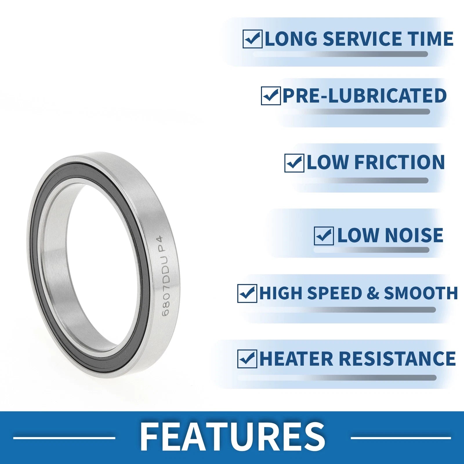 1 Pc Deep Groove Ball Bearing P4 for Scooter Skateboard (35x47x7mm)