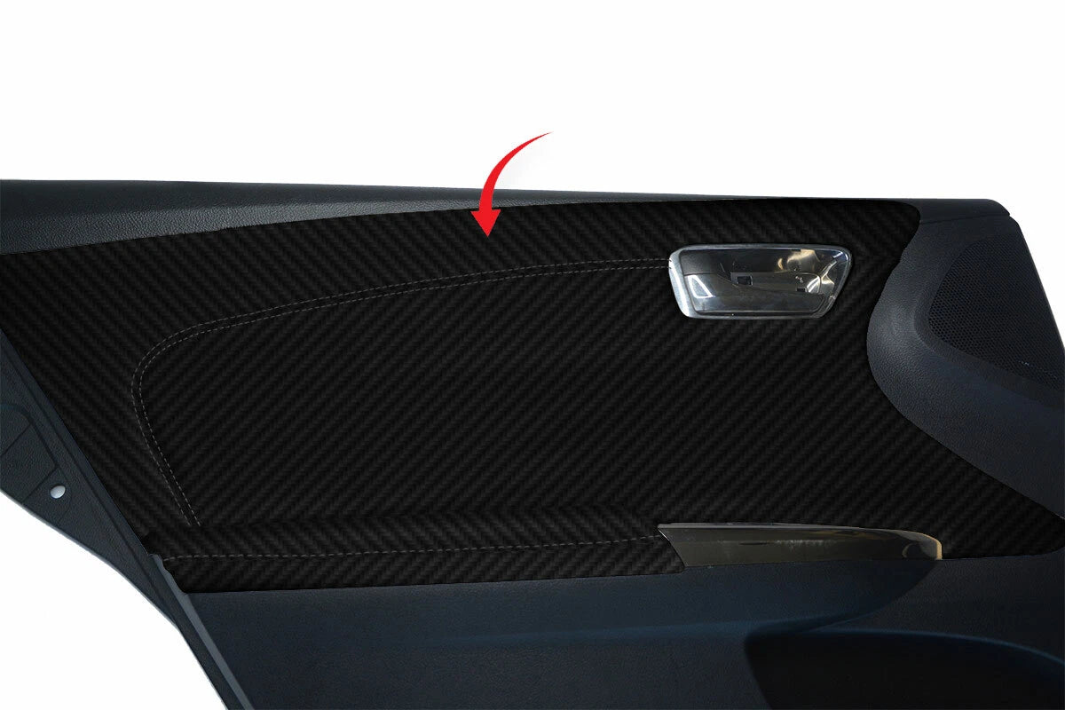 Carbon Fiber Rear Insert Door Panel Cover for Toyota Avalon (2013–2018)