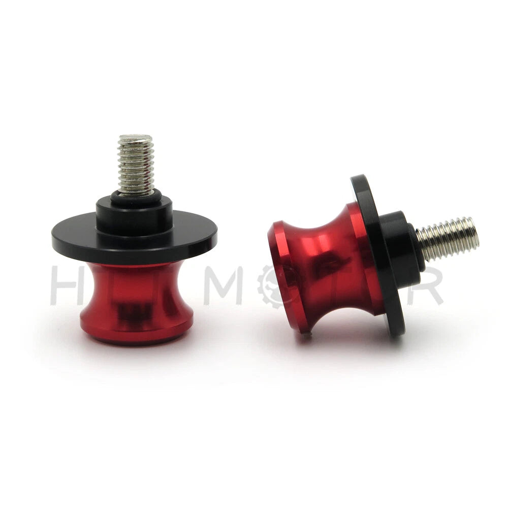 2X Swingarm Sliders Spools for Honda (All Models, All Years) 8mm Red